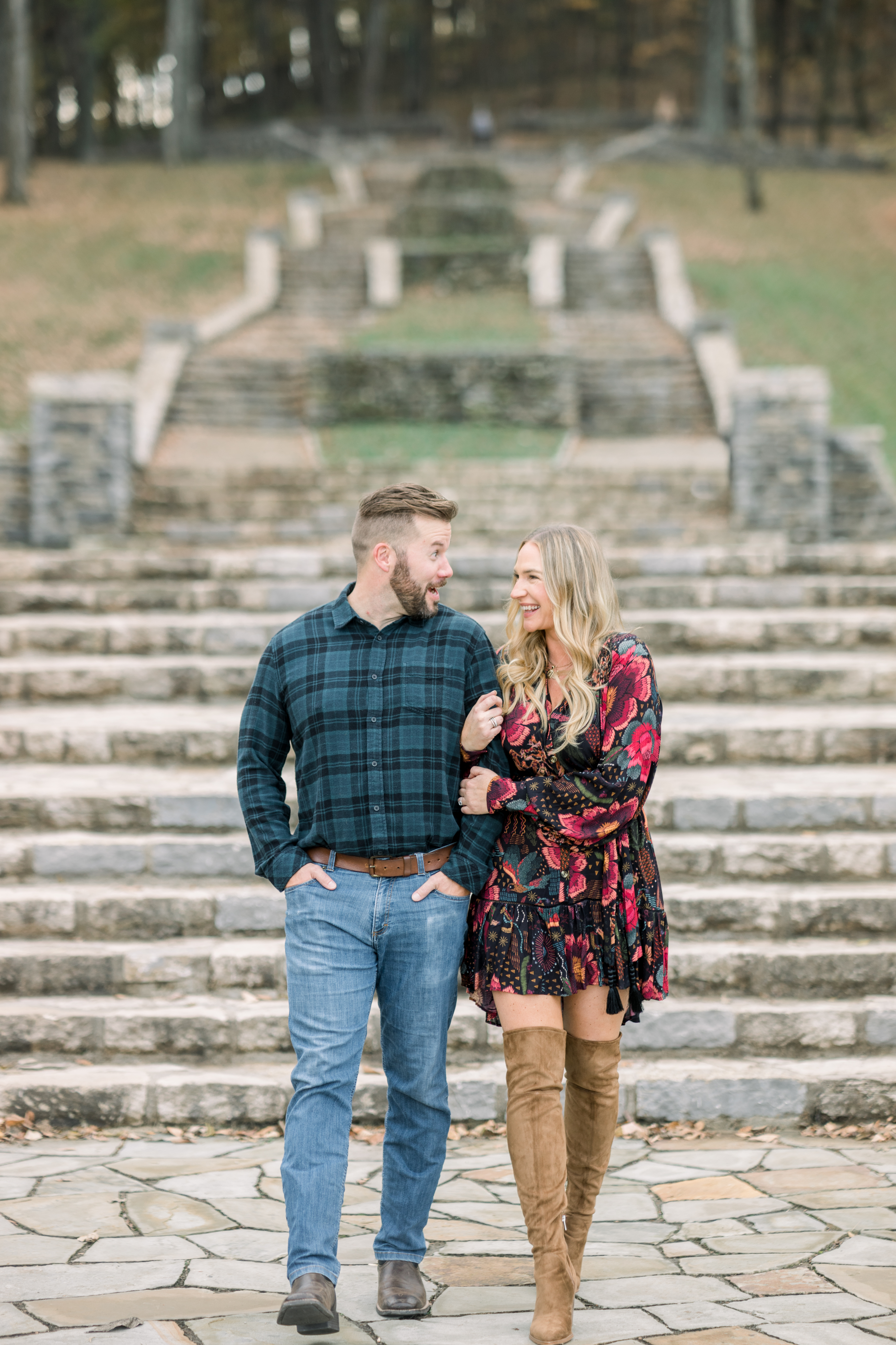 Perfect Fall Percy Warner Park Nashville Engagement Session
