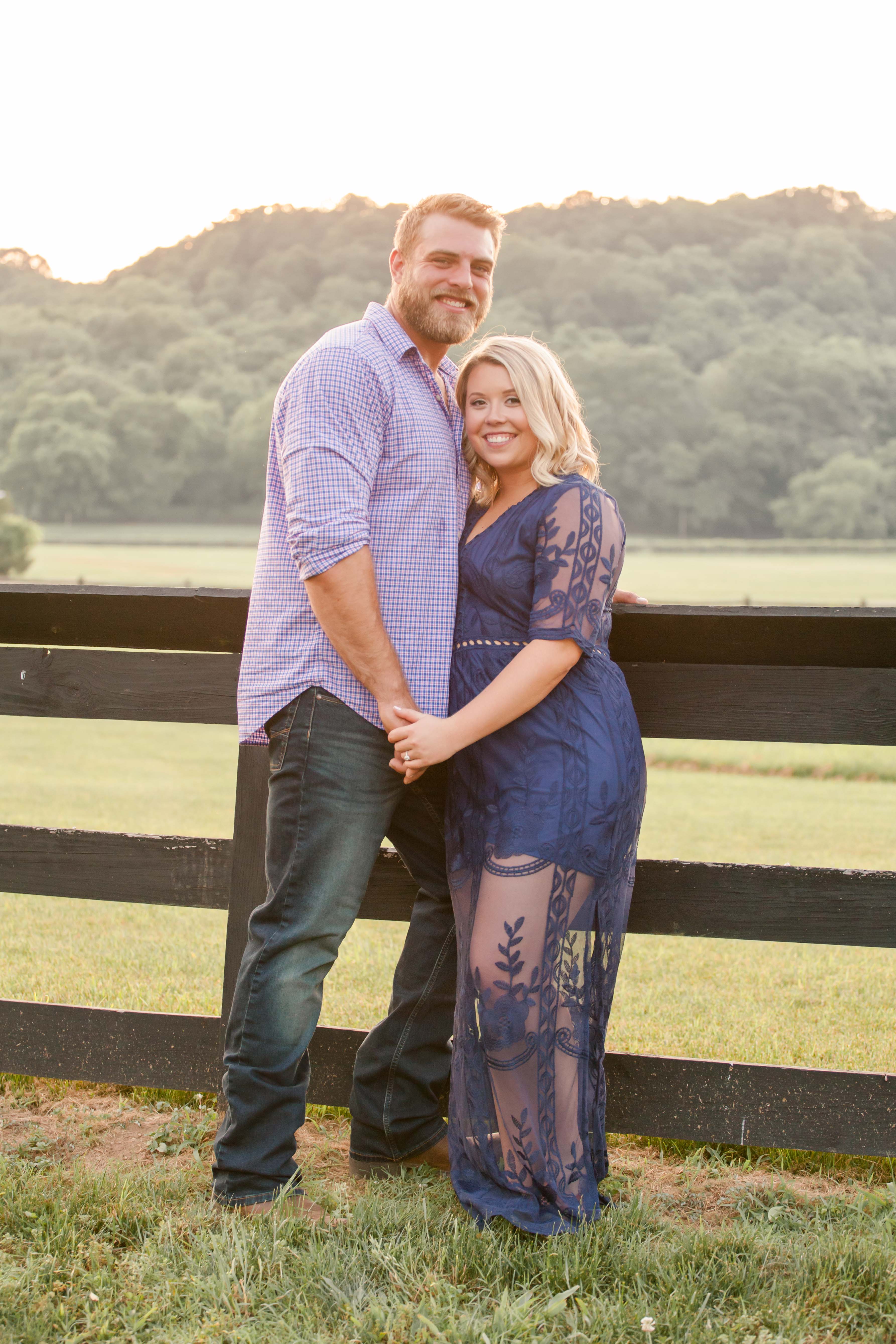 cute country couple engagement photos